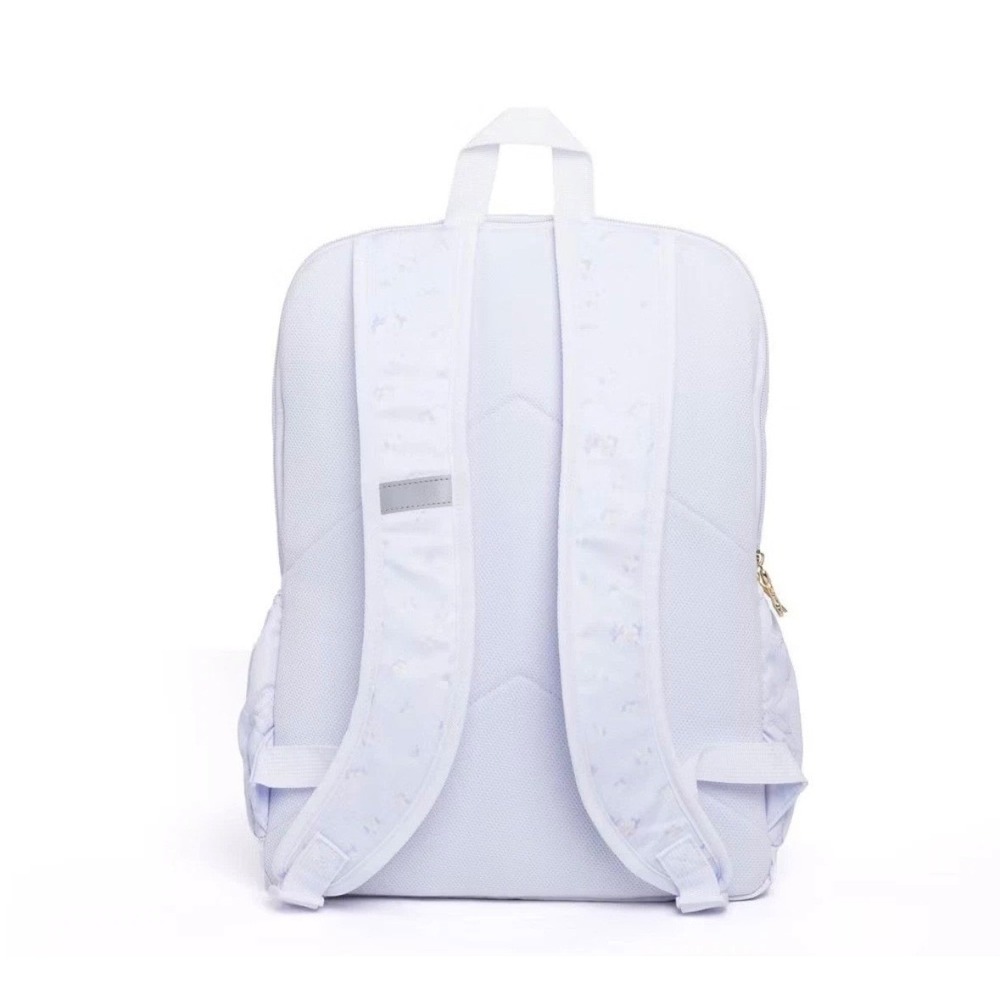 LoveShackFancy x Yoobi Lavender Floral Quilted Bow Backpack with Laptop Sleeve - Picture 9 of 10